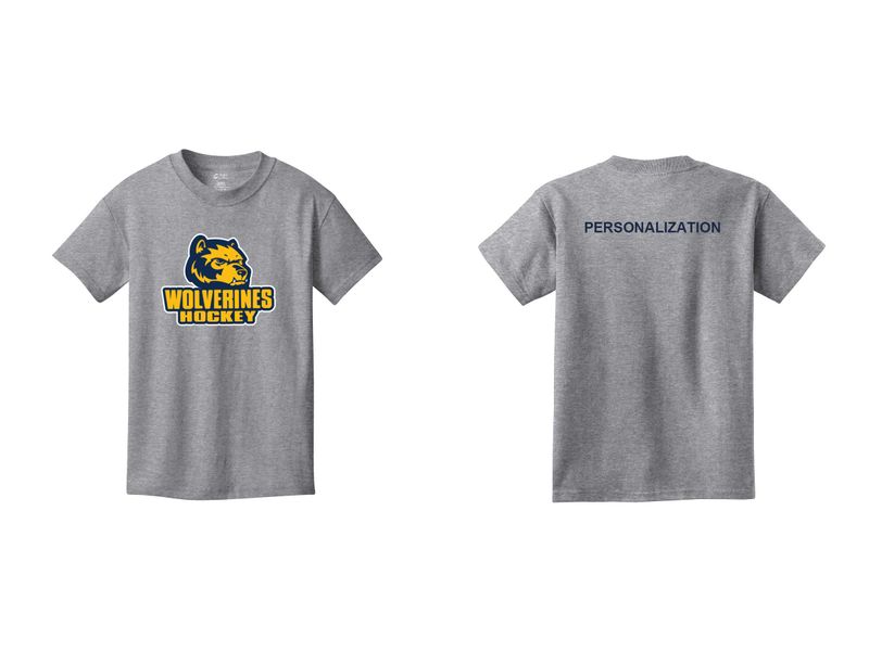 Youth Core Cotton Tee- Navy, Grey, White