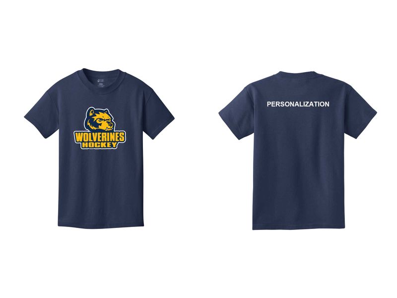 Youth Core Cotton Tee- Navy, Grey, White
