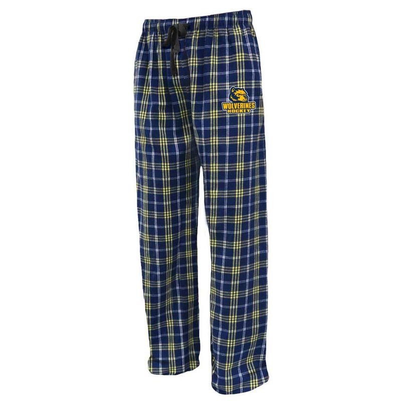 Flannel Pants- Navy and Gold- Unisex and Youth Sizes