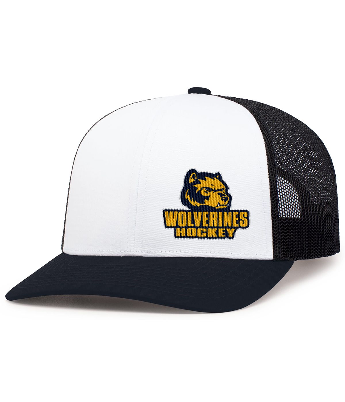 Trucker Snapback Cap- Navy/White