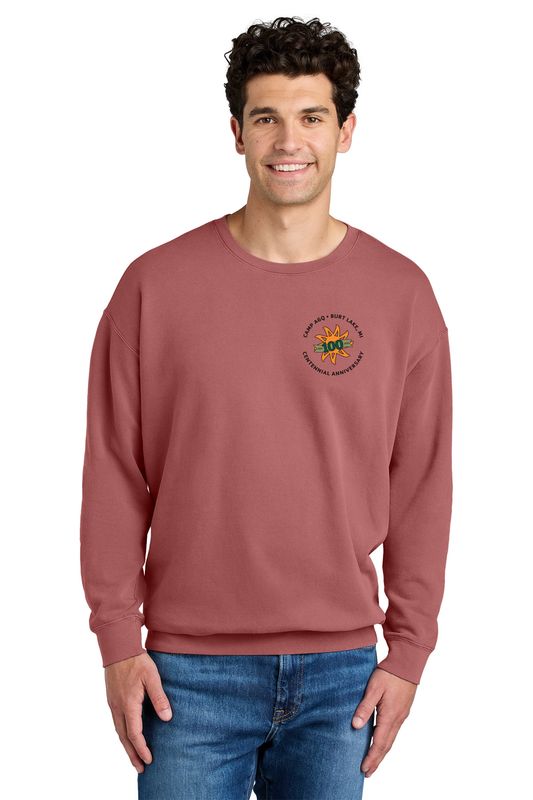 Comfort Colors® Lightweight Crewneck Sweatshirt - Crimson