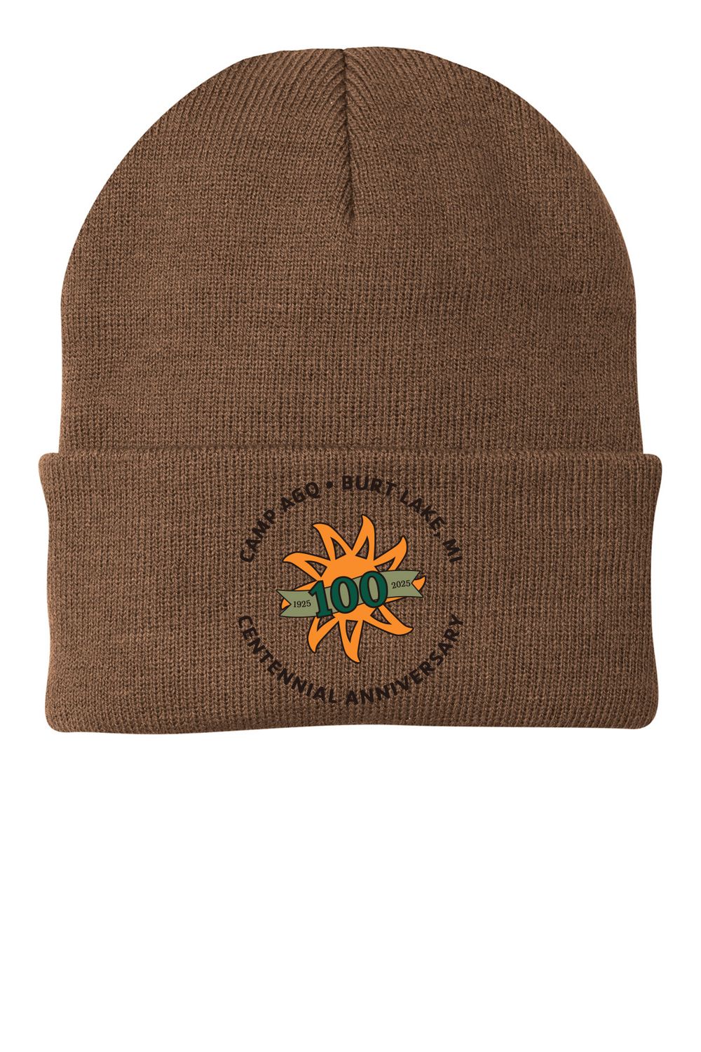 Knit Basic Beanie - Brown