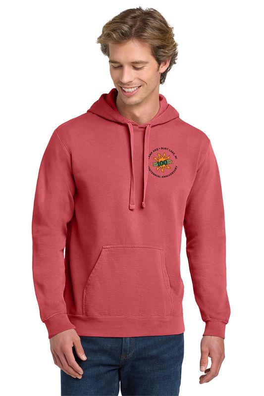 Comfort Colors® Ring Spun Hooded Sweatshirt - Crimson