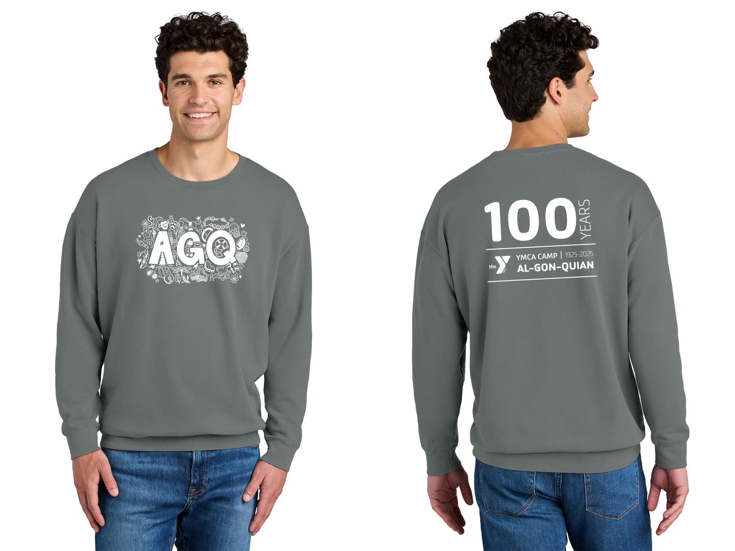 Comfort Colors® Lightweight Crewneck Sweatshirt - Grey