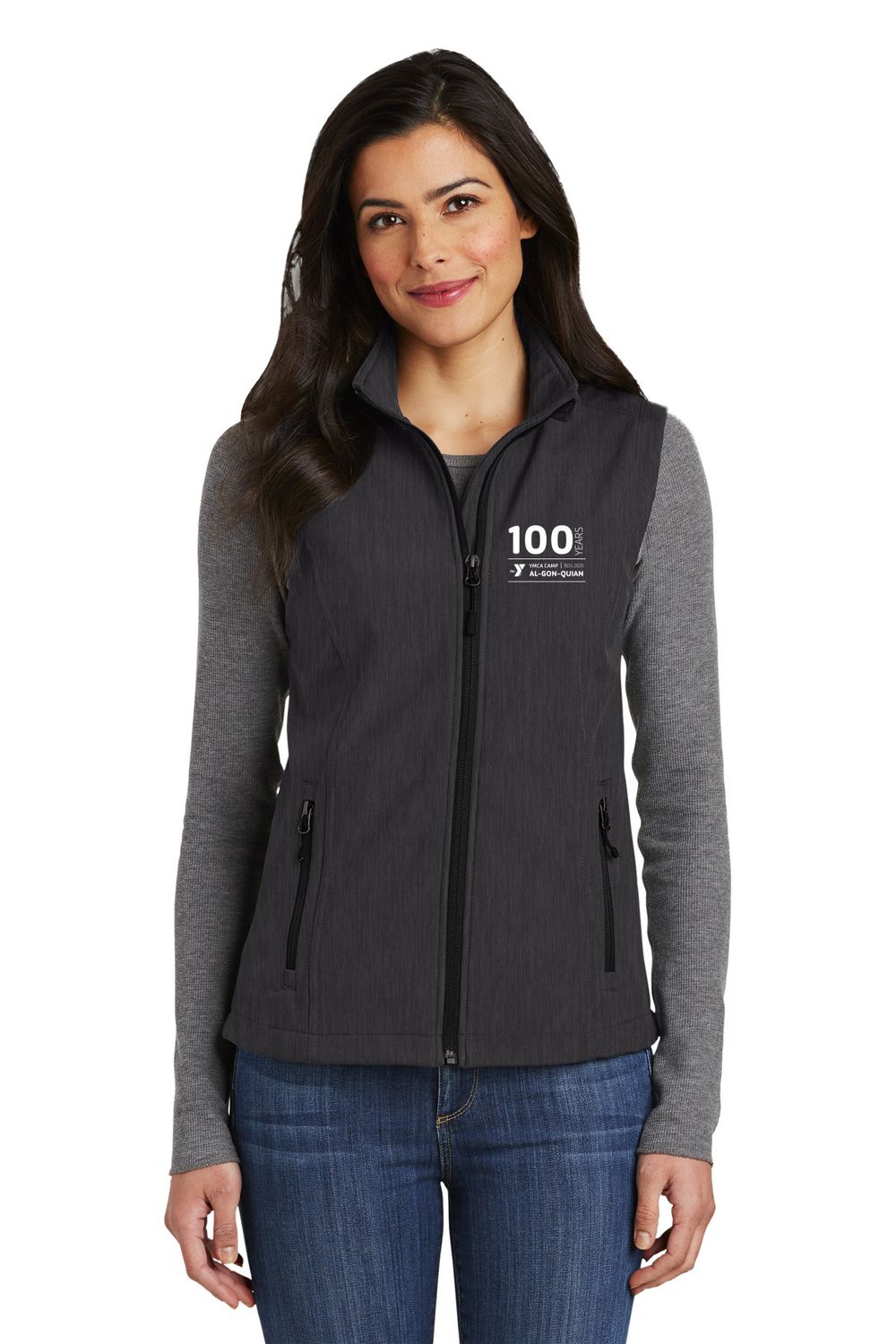 Ladies Core Soft Shell Vest - Grey