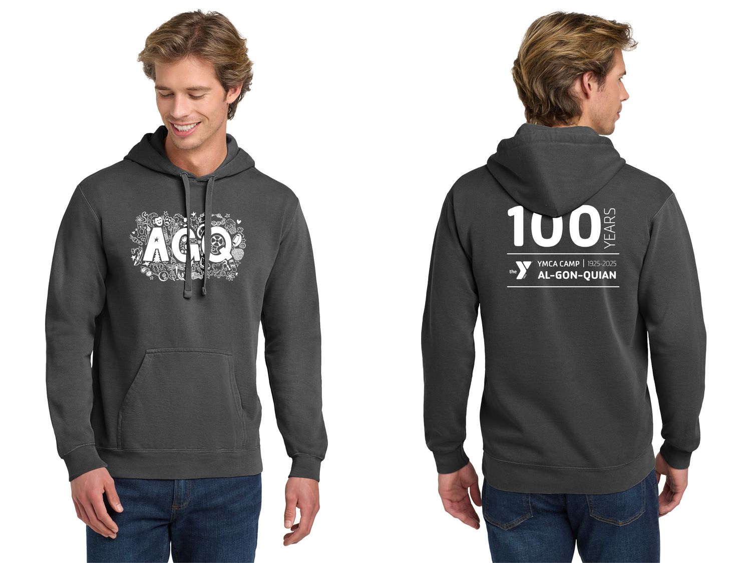 Comfort Colors® Ring Spun Hooded Sweatshirt - Pepper