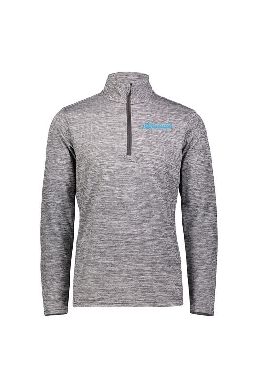 Russell Dri-Power Lightweight 1/4 Zip Pullover- Black, Grey