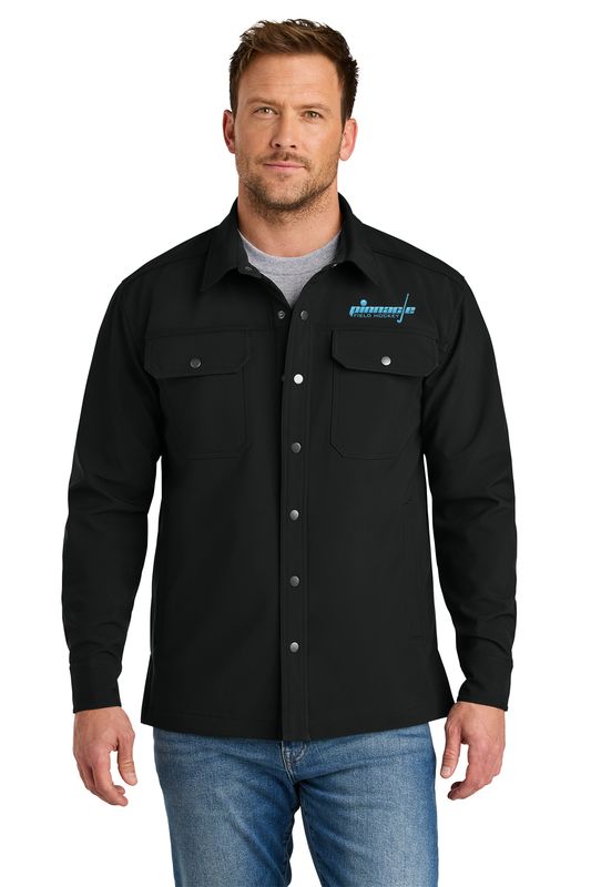 CornerStone Soft Shell Shirt Jacket- Black
