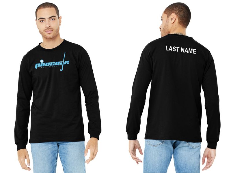 Adult Soft Cotton Long Sleeve T-Shirt- Black, white, Silver, Carolina Blue