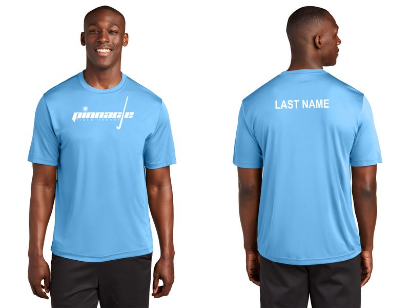 Adult Short Sleeve Performance Tee- Carolina Blue, Black, White, Grey Concrete Heather
