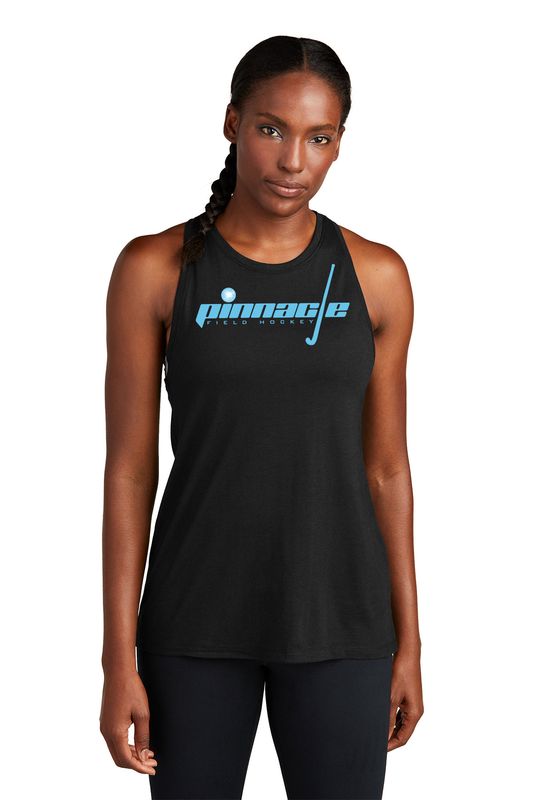 Sport-Tek Women's PosiCharge Tri-Blend Wicking Tank- Black, Light Grey, Pond Blue