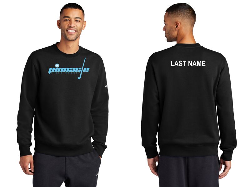 Nike Club Fleece Crew- Black, White, Grey Heather