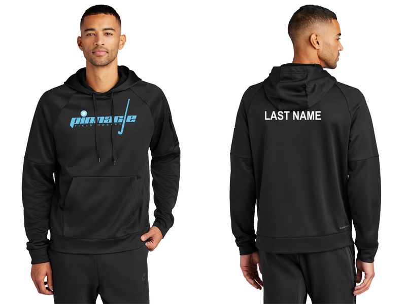 Nike Therma-FIT Pocket Pullover Fleece Hoodie- Black, Dark Grey Heather, White