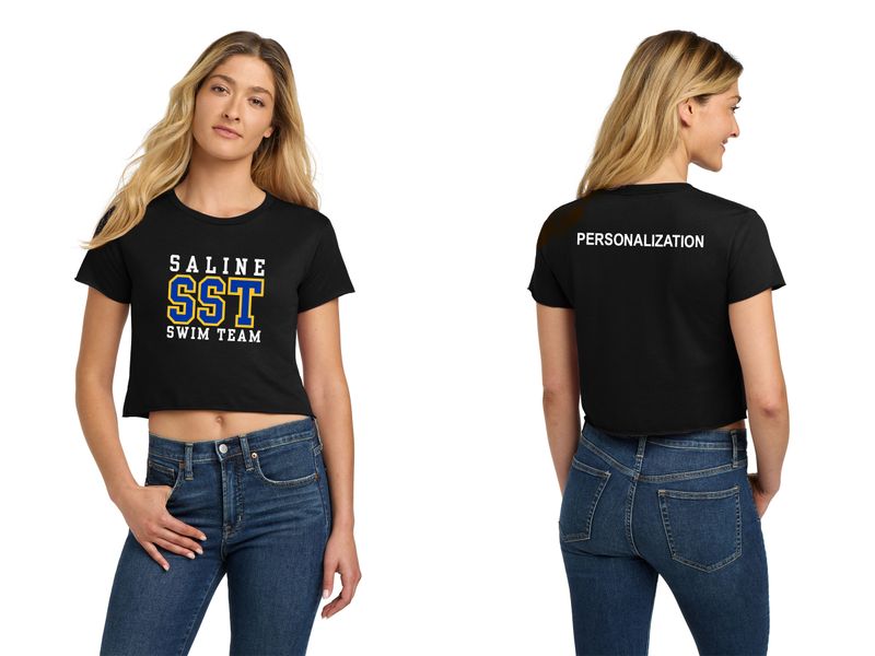 NEW Next Level Apparel Women’s Festival Cali Crop Tee- Black, White
