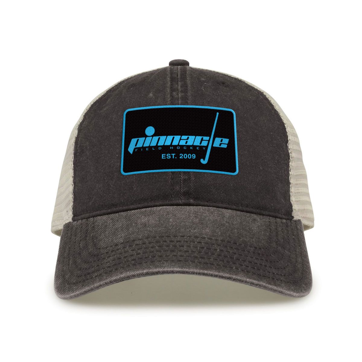 Trucker Hat with Patch- Grey