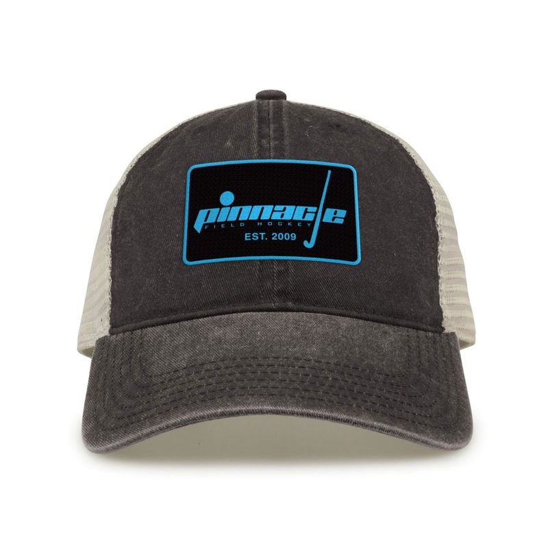 Trucker Hat with Patch- Grey