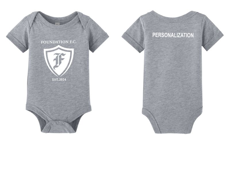 BELLA+CANVAS Infant Jersey Short Sleeve One Piece- Heather Mauve, Athletic Heather, Dark Grey Heather