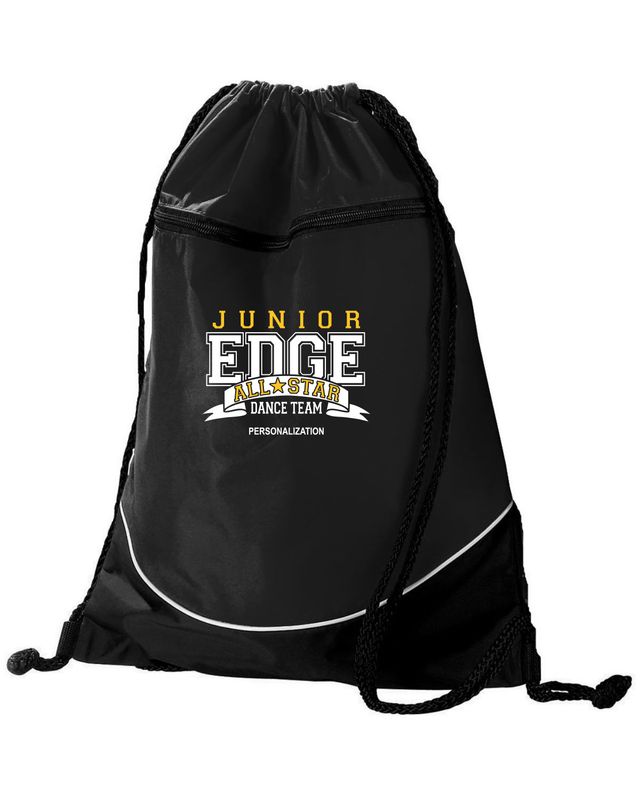 EDGE All Stars JUNIORS Drawstring Backpack-Black