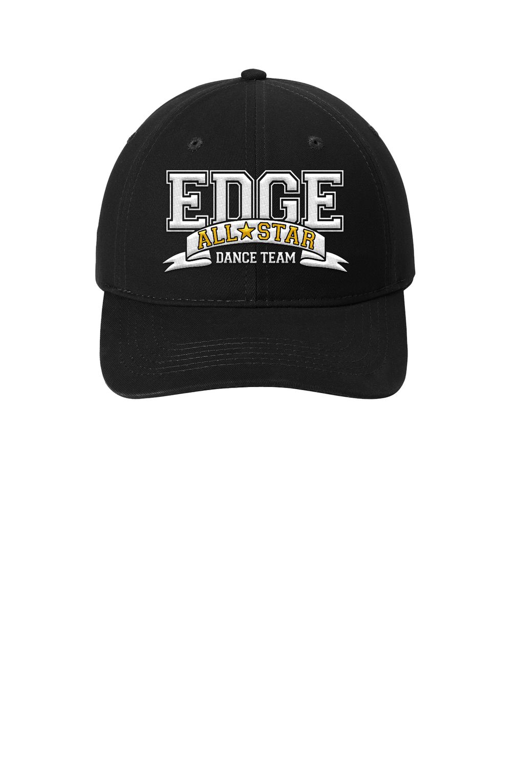 Edge All Stars Adjustable Brushed Twill Hat - Black