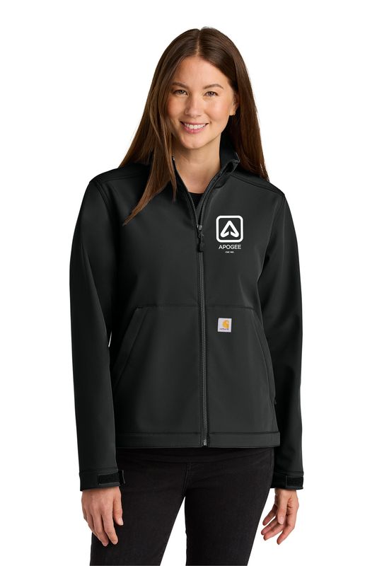 Carhartt® Women’s Rain Defender® Soft Shell Jacket - Black, Steel