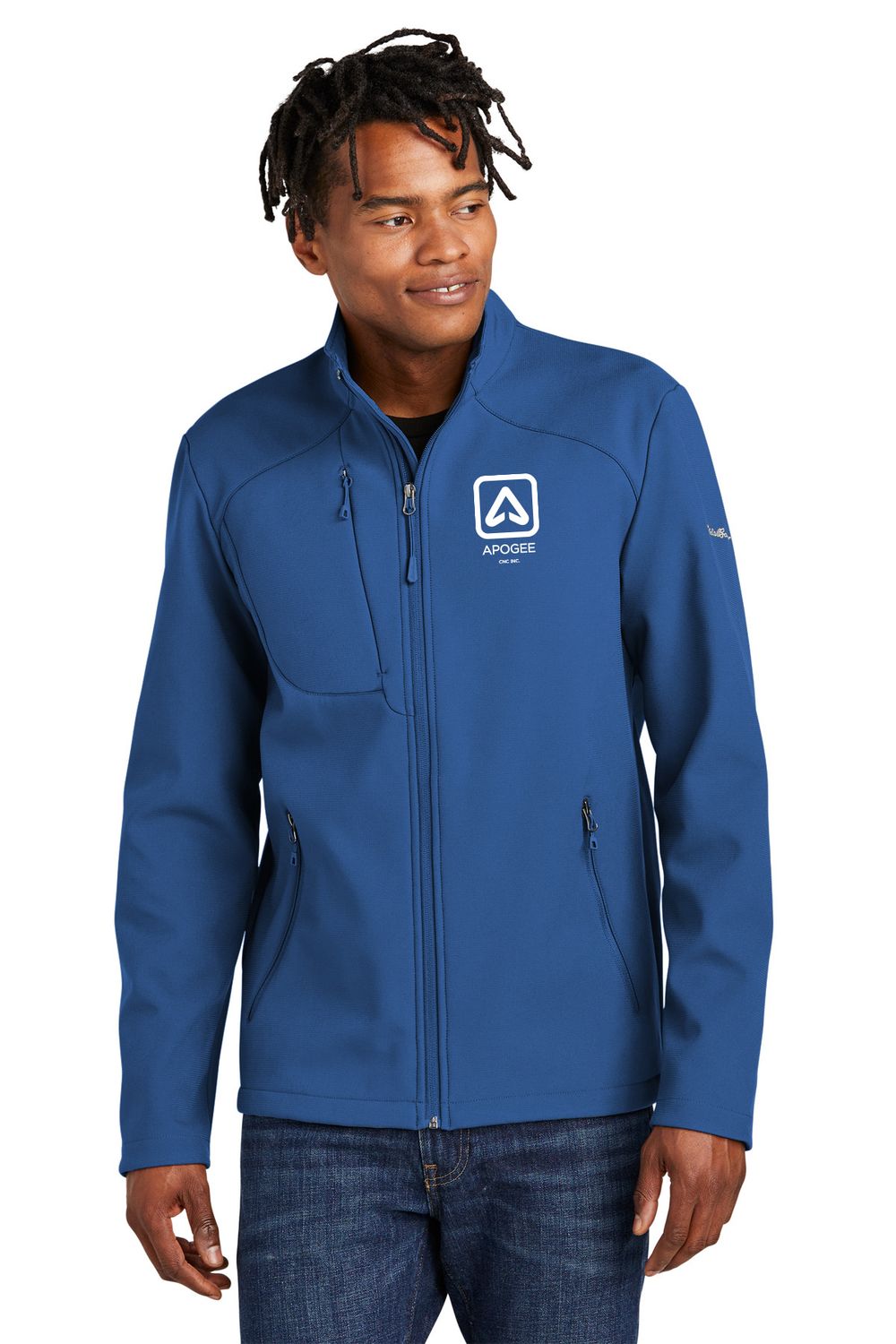 Eddie Bauer® Stretch Soft Shell Jacket - Cobalt Blue, Deep Black, Iron Gate, River Blue Navy