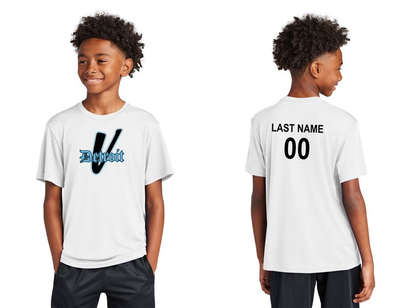 Youth Performance Short Sleeve T - White, Black, Carolina Blue, Grey Concrete Heather