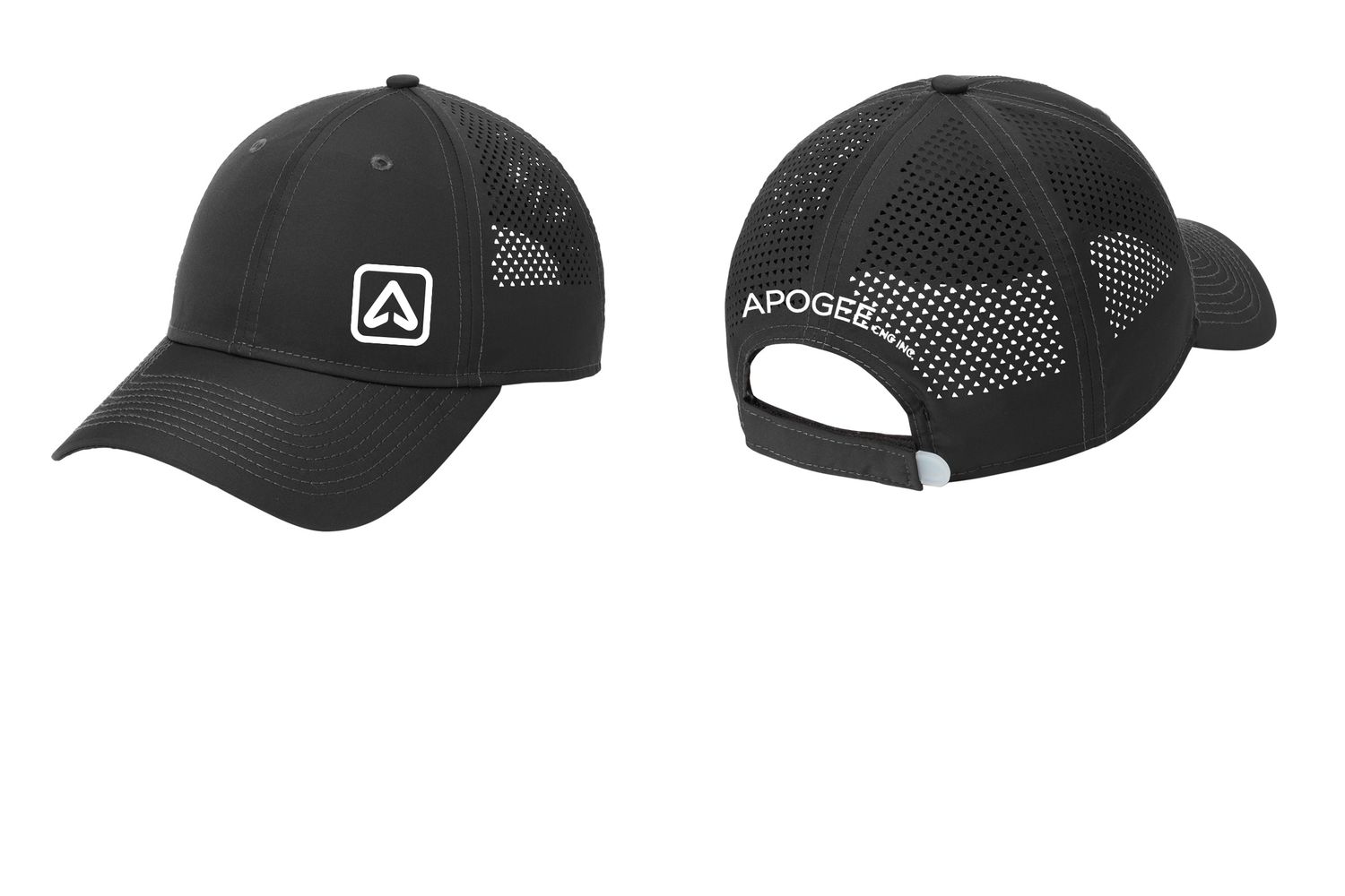 Perforated Performance Cap- Black, Graphite, Deep Navy, White