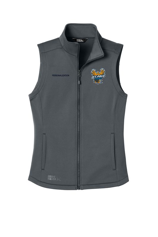 Eddie Bauer Women’s Smooth Mid Layer Fleece Vest- Navy, Grey