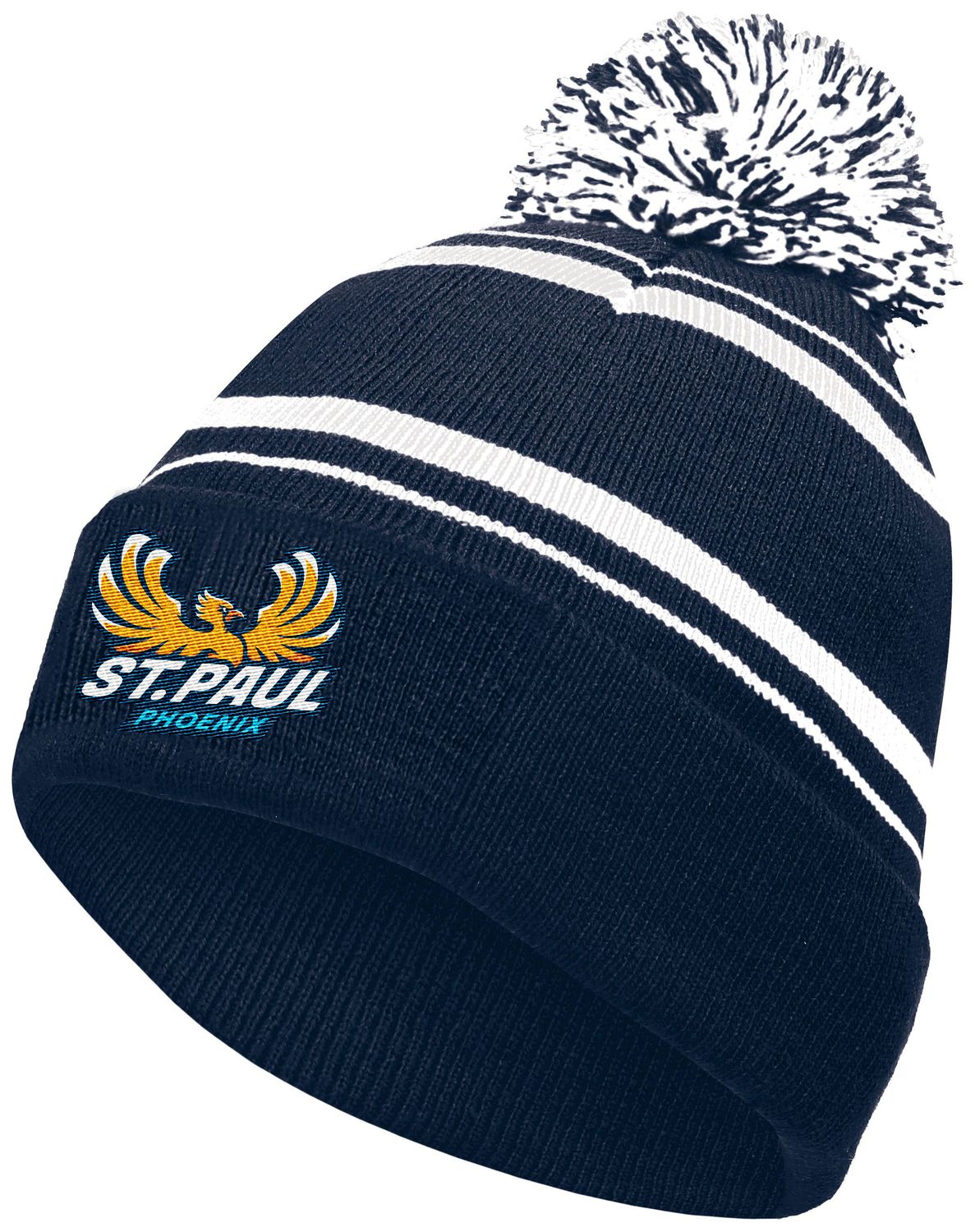 Pom Beanie- Navy