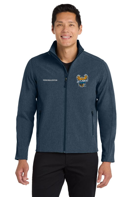 Mens Core Soft Shell Jacket- Navy, Grey
