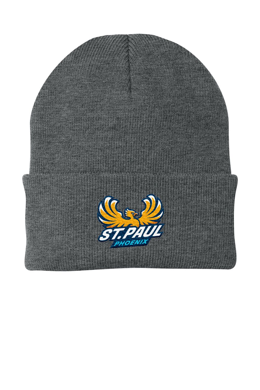 Knit Beanie - Navy, Athletic Grey
