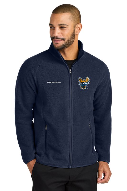 Port Authority Raglan Fleece - Navy, Grey