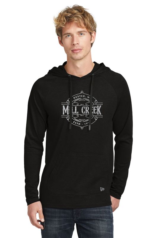 New Era Tri-Blend Light Weight Hoodie- Black