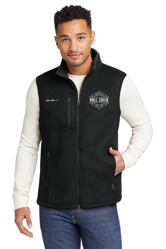 Eddie Bauer Fleece Vest- Black