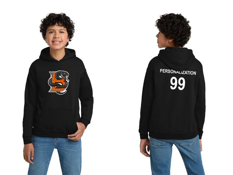 Youth Cotton Hoodie - Black