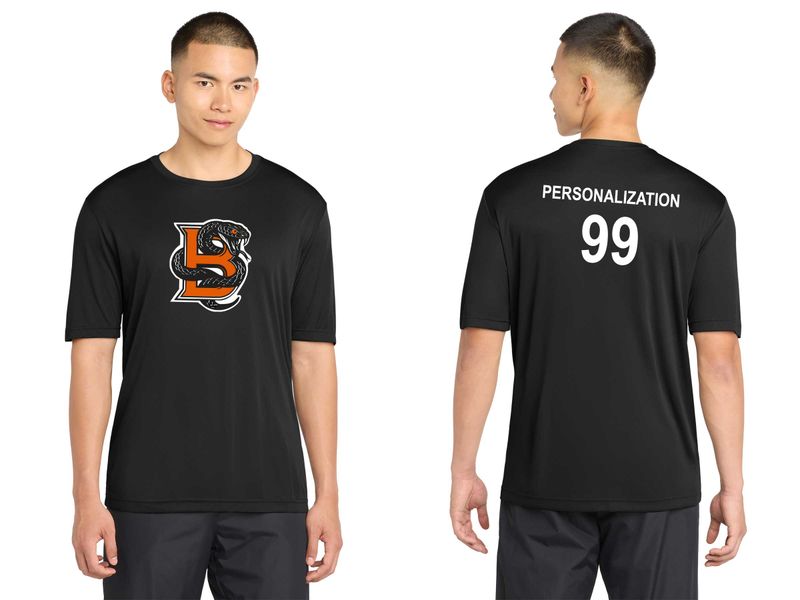 Adult Short Sleeve Performance Tee- Black
