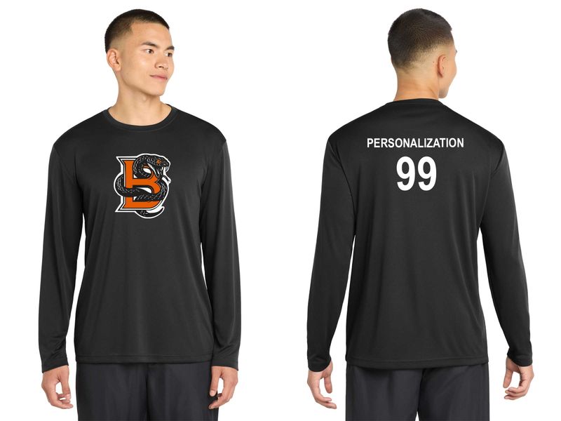 Adult Long Sleeve Performance- Black