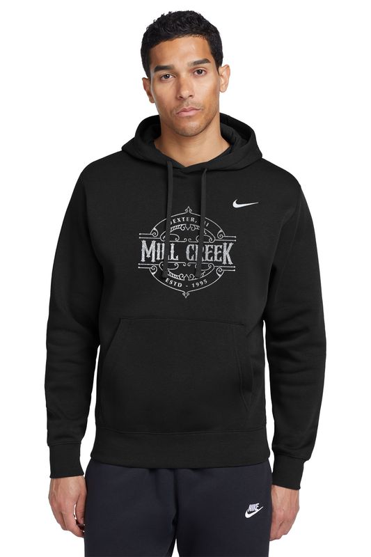 Adult Nike Club Fleece Pullover Hoodie- Black