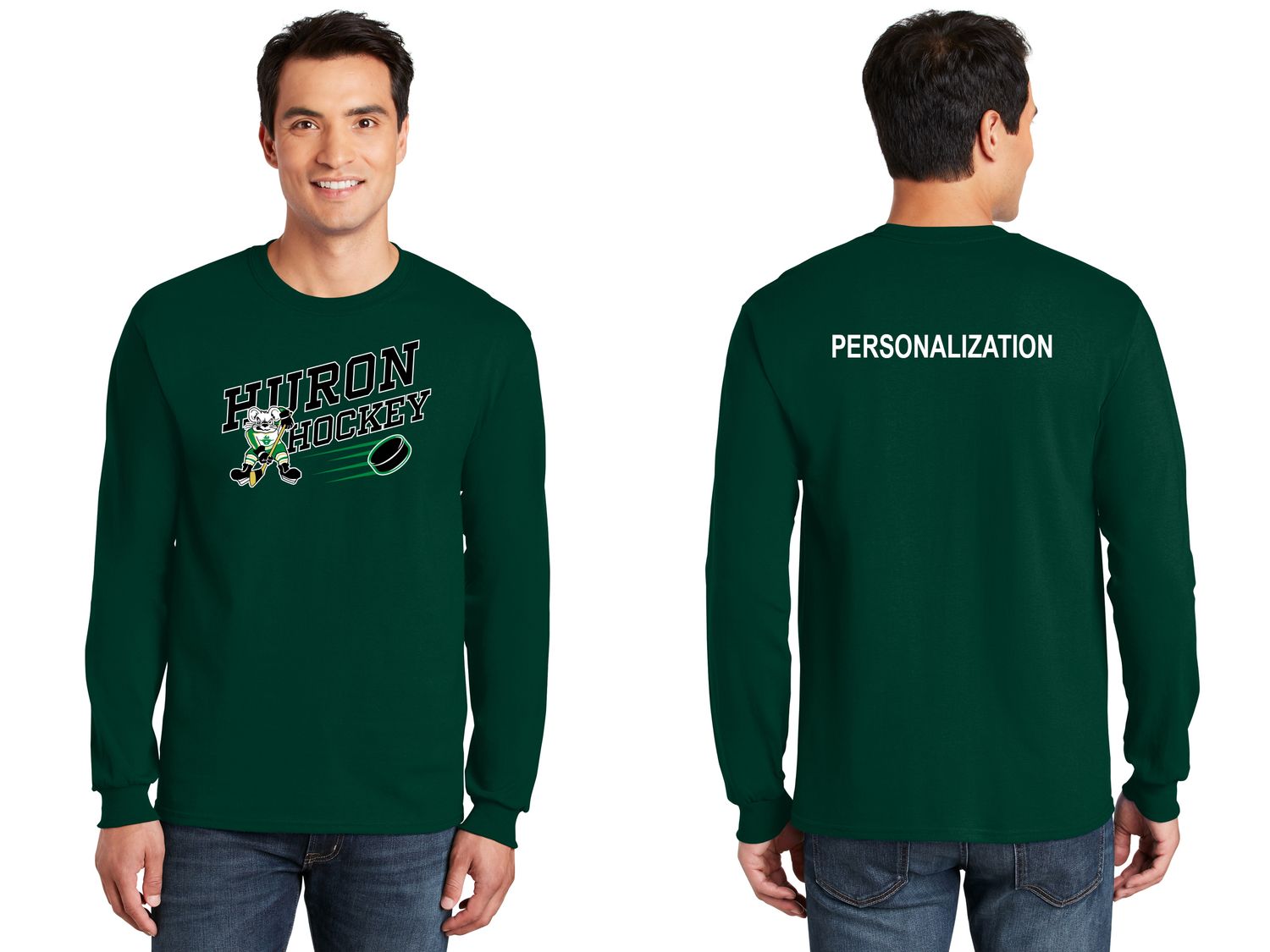 Adult Long Sleeve Tee- Black, Dark Green, Gold, White Adult Long Sleeve Tee- Black, Dark Green, Gold, White