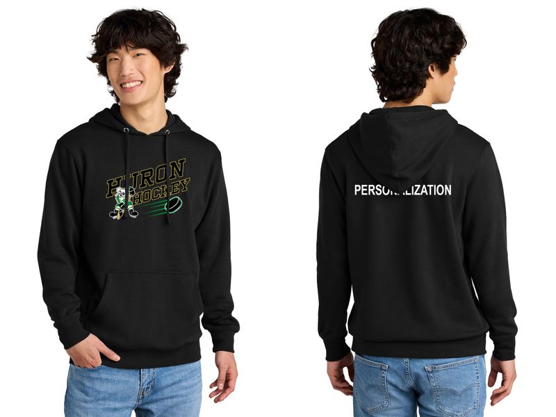 Unisex District Fleece Hoodie-Black, Forest Green, White