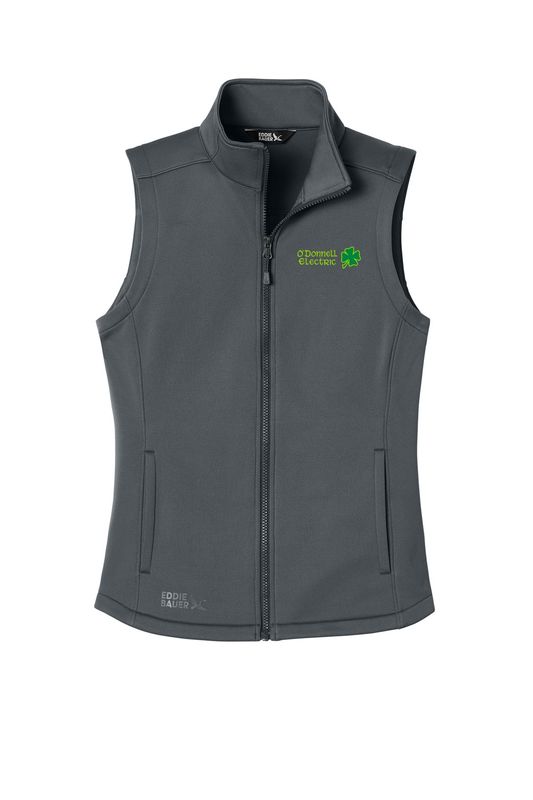 Eddie Bauer Women’s Smooth Mid Layer Fleece Vest (Embroidery)- Black, Grey, Navy