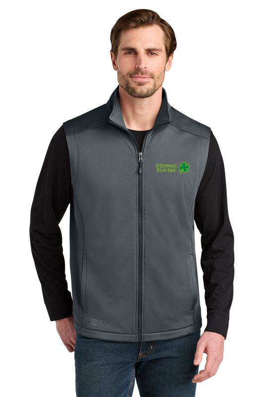 Eddie Bauer Smooth Mid Layer Fleece Vest (embroidered)- Black, Grey, Navy