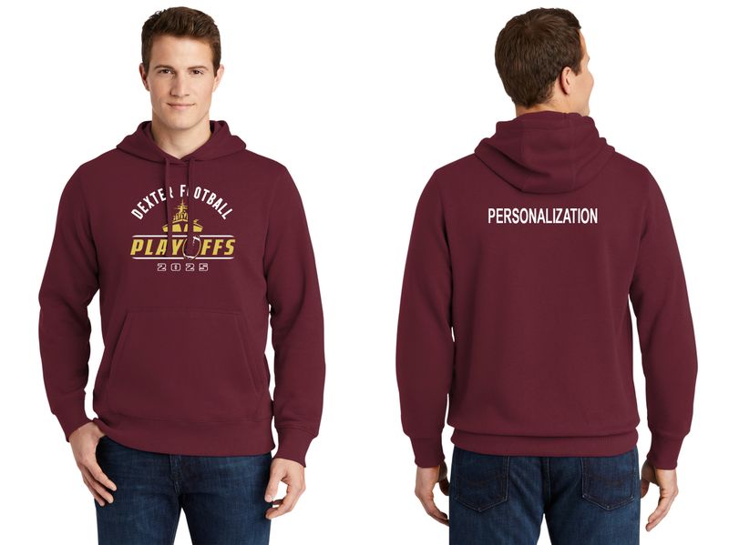 Unisex Cotton Blend Hoodie- Maroon, Black