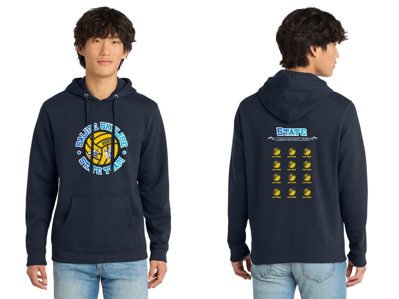 STATES* Unisex District Fleece Hoodie-Navy, Grey