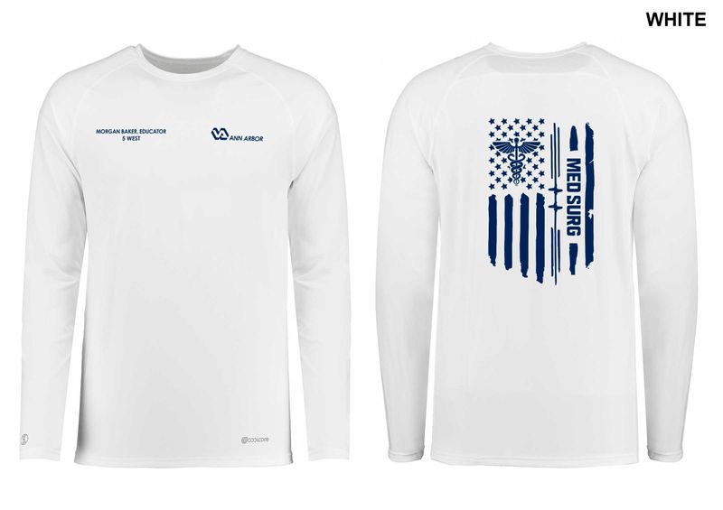 Unisex Electrify Coolcore Long Sleeve Tee (FLAG LOGO) - Black/Red/Grey/Royal/White/Navy Unisex Electrify Coolcore Long Sleeve Tee (FLAG LOGO) - Black/Red/Grey/Royal/White/Navy