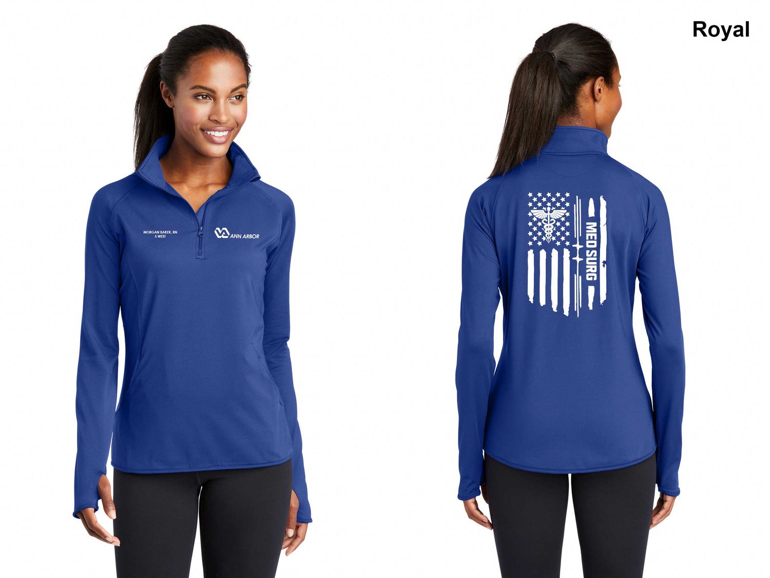 Ladies Performance 1/4 Zip Pullover (FLAG LOGO) - Black/Red/Dk Grey/Royal/Dk Green/White Ladies Performance 1/4 Zip Pullover (FLAG LOGO) - Black/Red/Dk Grey/Royal/Dk Green/White