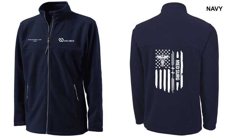 Men's Boundary Fleece Jacket (FLAG LOGO) Only Available In Embroidery- Navy/Grey/Black Men's Boundary Fleece Jacket (FLAG LOGO) Only Available In Embroidery- Navy/Grey/Black