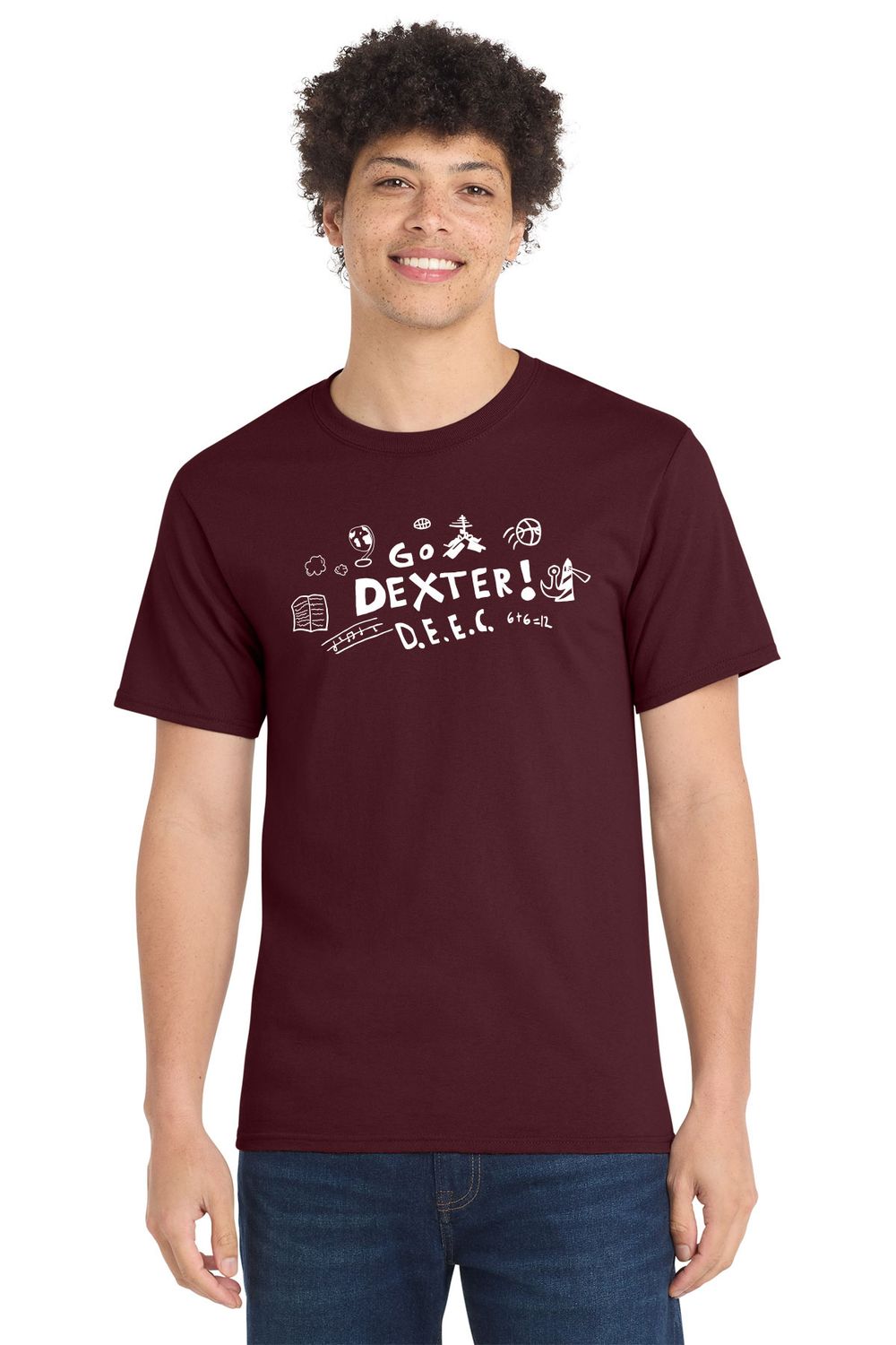 Adult Unisex Cotton Tee- Maroon