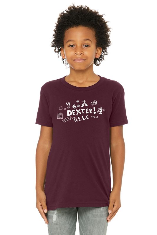 Youth Bella & Canvas Premium Short Sleeve Tee- Maroon
