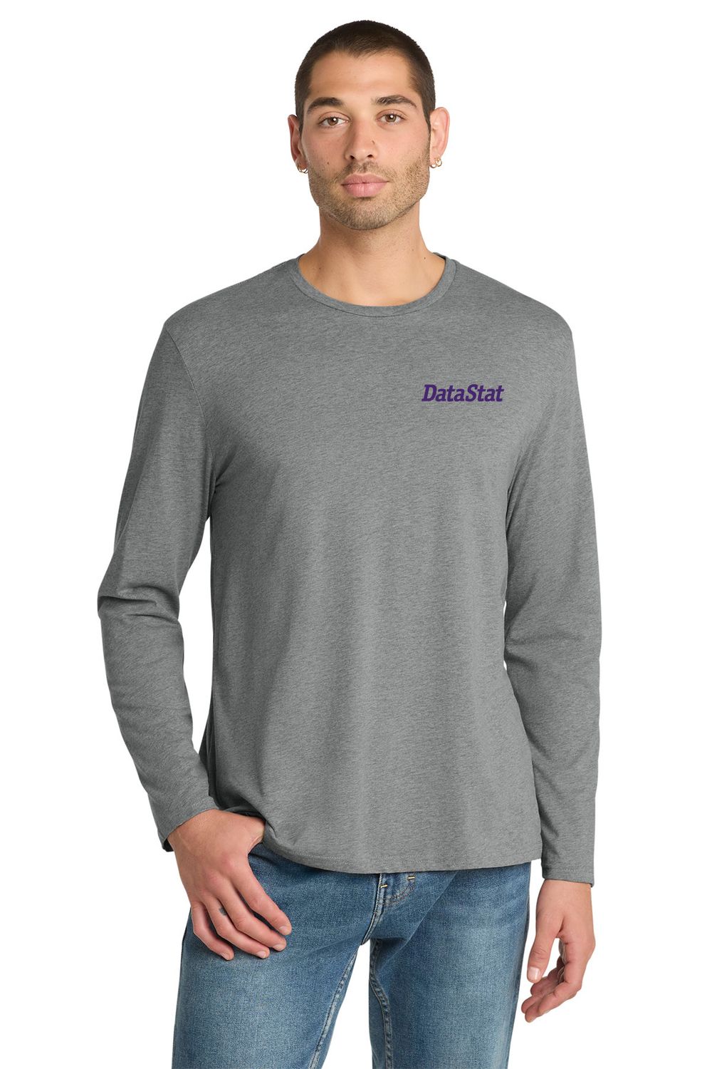 Perfect Weight Cotton Long Sleeve Tee-Black, White, Heathered Steel
